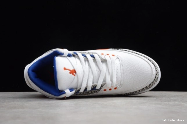 1st Kicks Shoes 136064-148 'Knicks Rivals' 3 Jordan Air Retro 0813